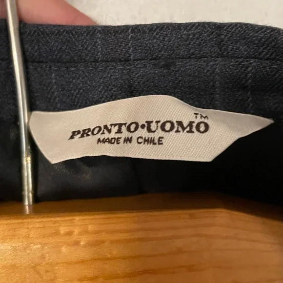 Blue pronto Uno wool suit jacket size means 44 regular - Picture 4 of 13